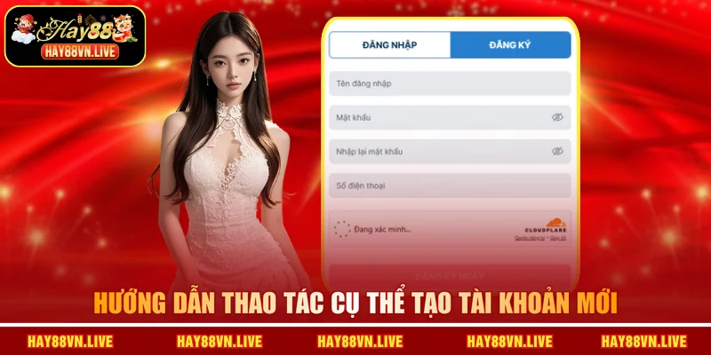Hướng dẫn thao tác cụ thể tạo tài khoản mới